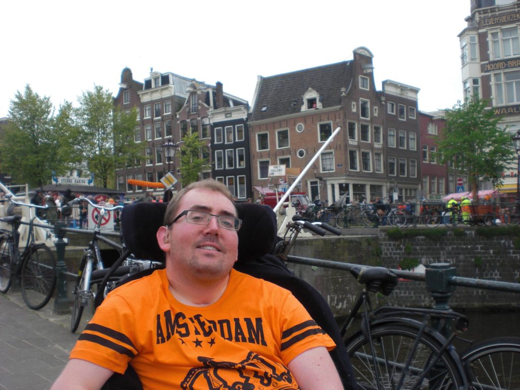 Me beside the canals in Amsterdam