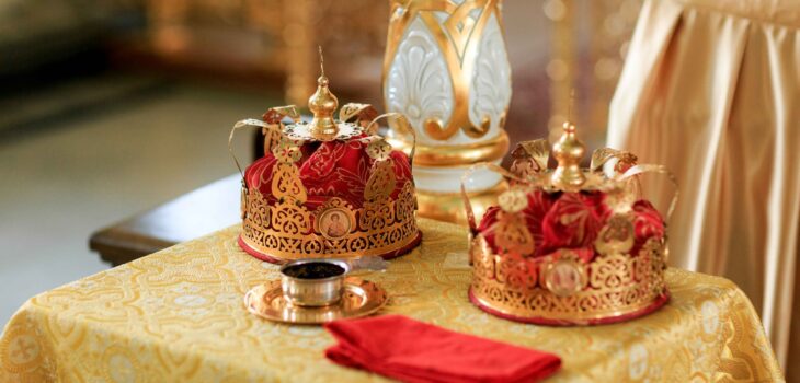 crowns on table
